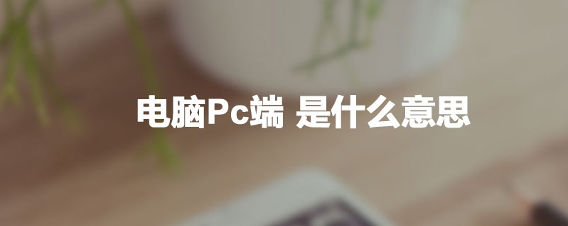 电脑pc端是什么意思