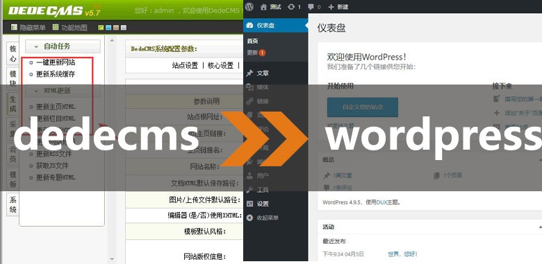 dedecms转WordPress,织梦dedecms转wordpress插件